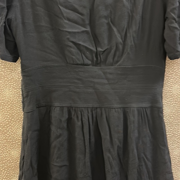 🔥🔥🔥Anthropologie Maeve Martina Belted Black Dress - Picture 9 of 11